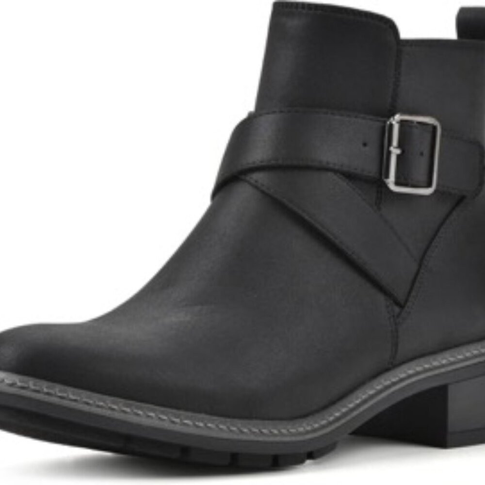 CLIFFS BY WHITE MOUNTAIN Women's Shoes Elie Stacked Heel Ankle Bootie Size 8 - Picture 2 of 7